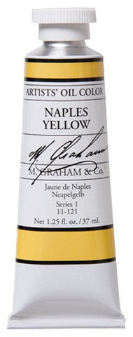 M GRAHAM NAPLES YELLOW 37ML OIL COLOR