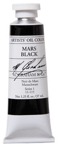 M GRAHAM MARS BLACK 37ML OIL COLOR