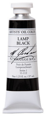 M GRAHAM LAMP BLACK 37ML OIL COLOR