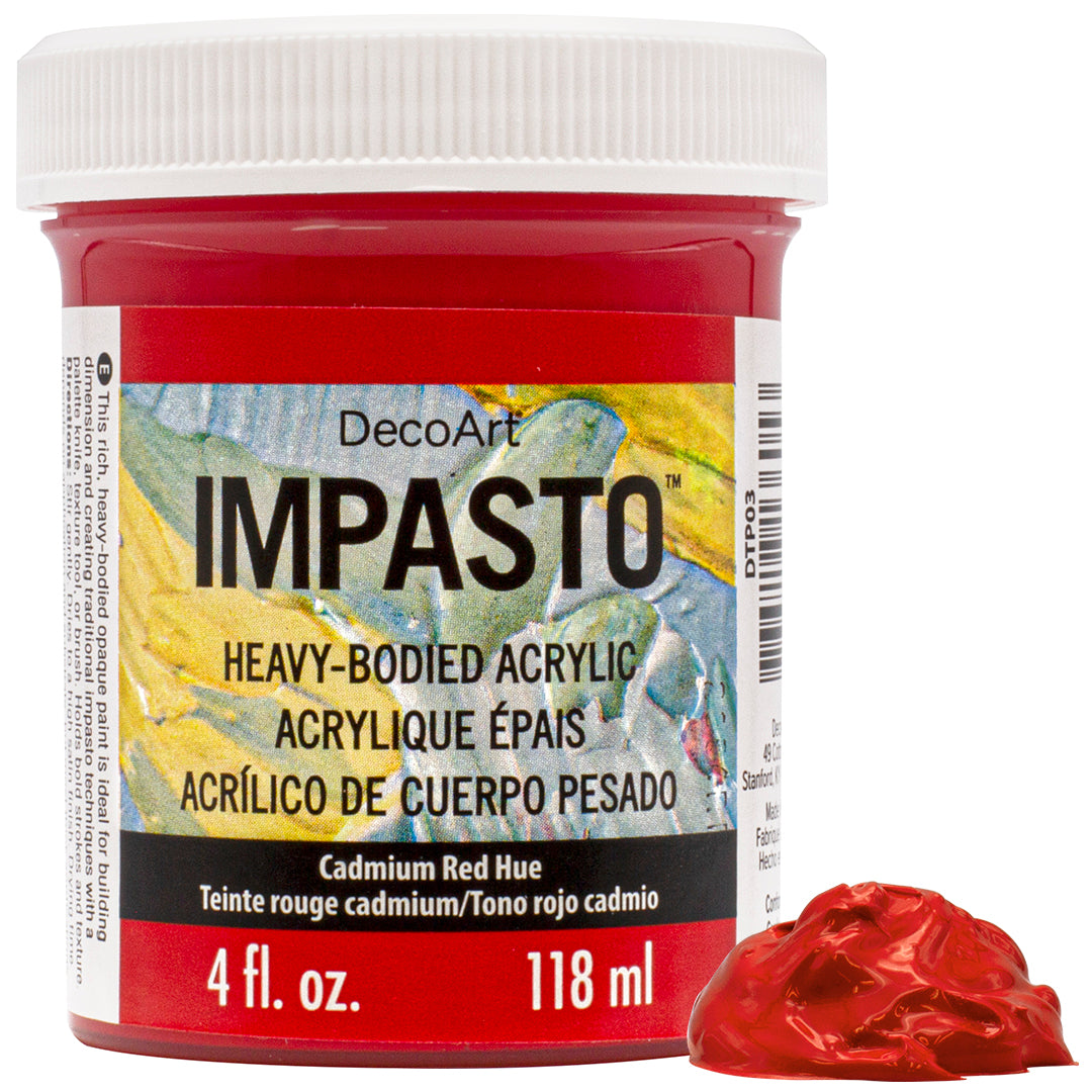 Deco Arts IMPASTO PAINT 4OZ CADMIUM RED HUE