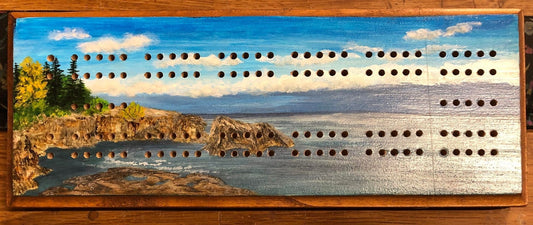 Artist Point #1 - Cribbage Board by Lori and Don Terhark