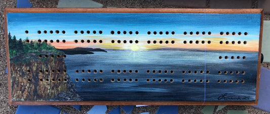 Palisade Head - Cribbage Board by Lori and Don Terhark