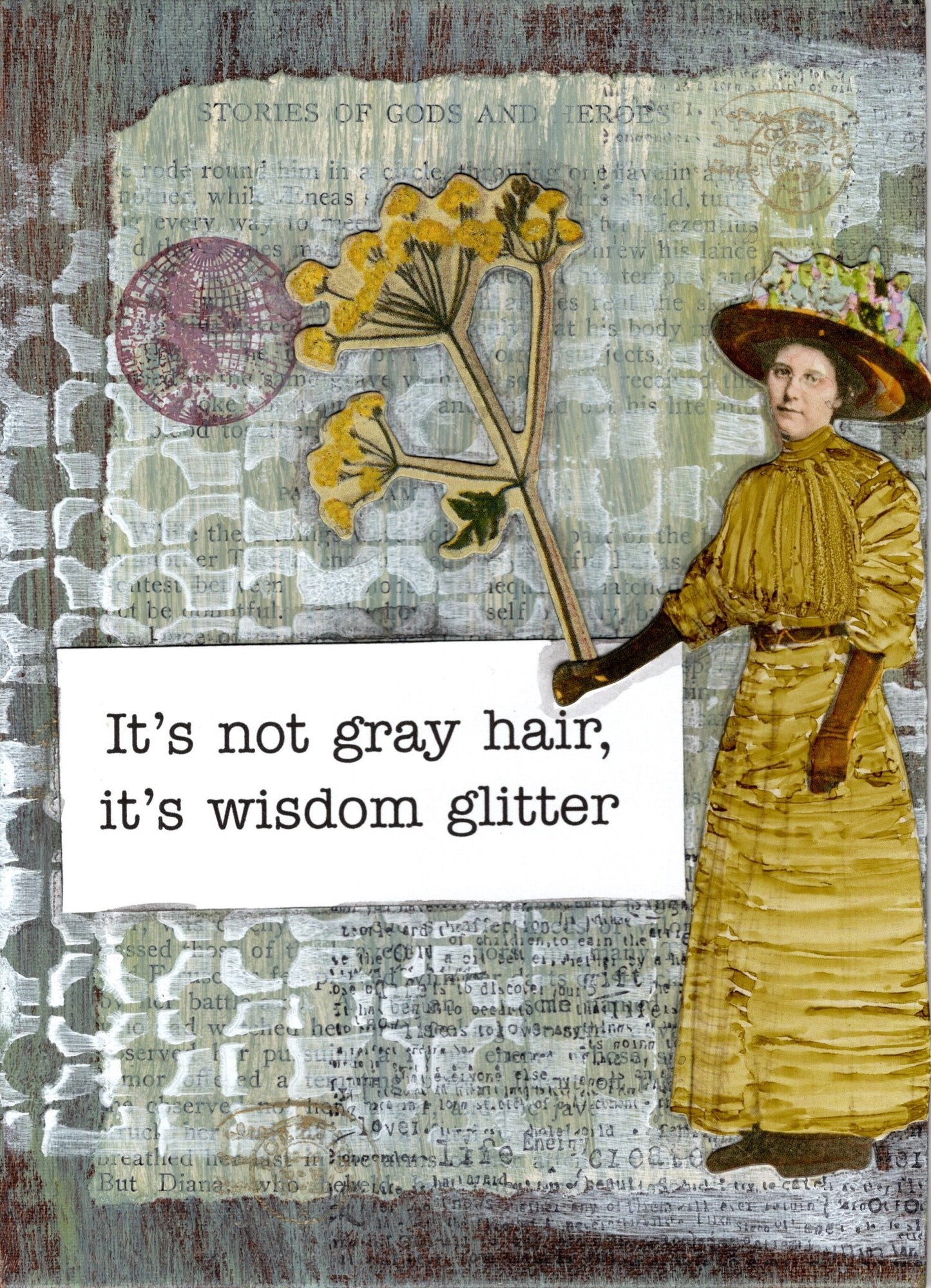 SA113 It's not gray hair, it's wisdom glitter