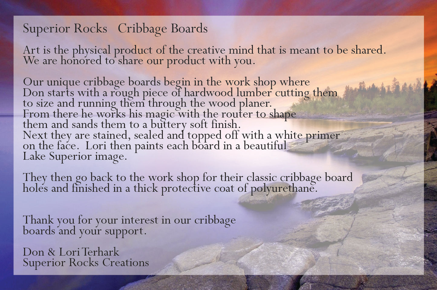 Pincushion Mountain - Cribbage Board by Lori and Don Terhark