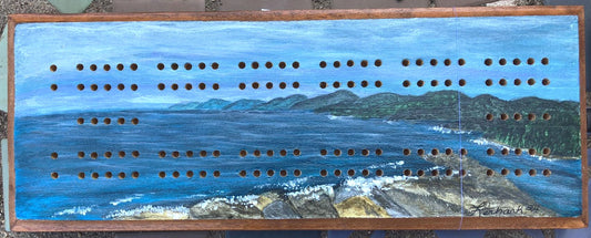 Sawtooth Mountains - Cribbage Board