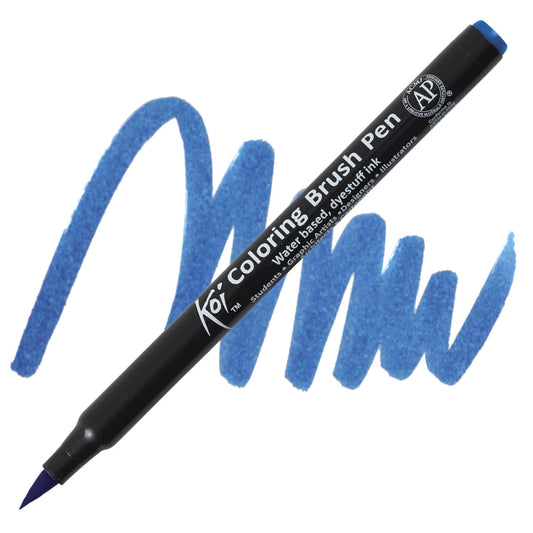 KOI COLORING BRUSH CERULEAN BLUE