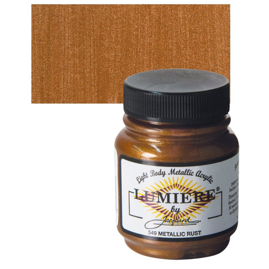 Jacquard Lumiere Acrylic metallic/pearlesce METALLIC RUST 2.25OZ